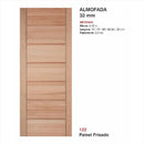 Folha de Porta Reck Frisada Tingida Mogno 122 2.10x0.82cm