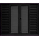 Veneziana Linha Maxx Preta com Tela Mosqueteira 1,00x1,20 6 Folhas sem Grade Esal