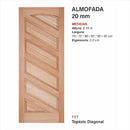 Folha de Porta Reck Eucalipto Tingida Mogno 117 2.10x0.82cm