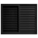 Veneziana Linha Maxx Preta 1,00x1,20 3 Folhas sem Grade Esal