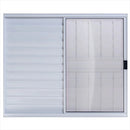 Veneziana Linha Modular Branca 1,00x1,00 3 Folhas com Grade Esal