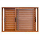 Veneziana Linha Maxx Madeiro 1,00x1,50 3 Folhas sem Grade Esal